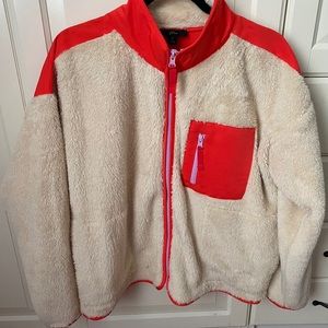 J. Crew Sherpa zip up (medium)